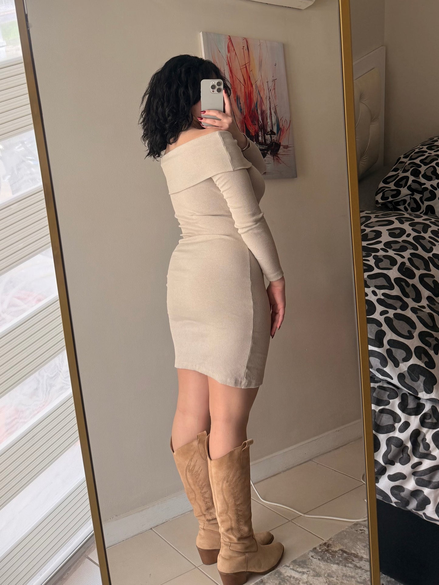Madonna Yaka Kaşkorse Elbise