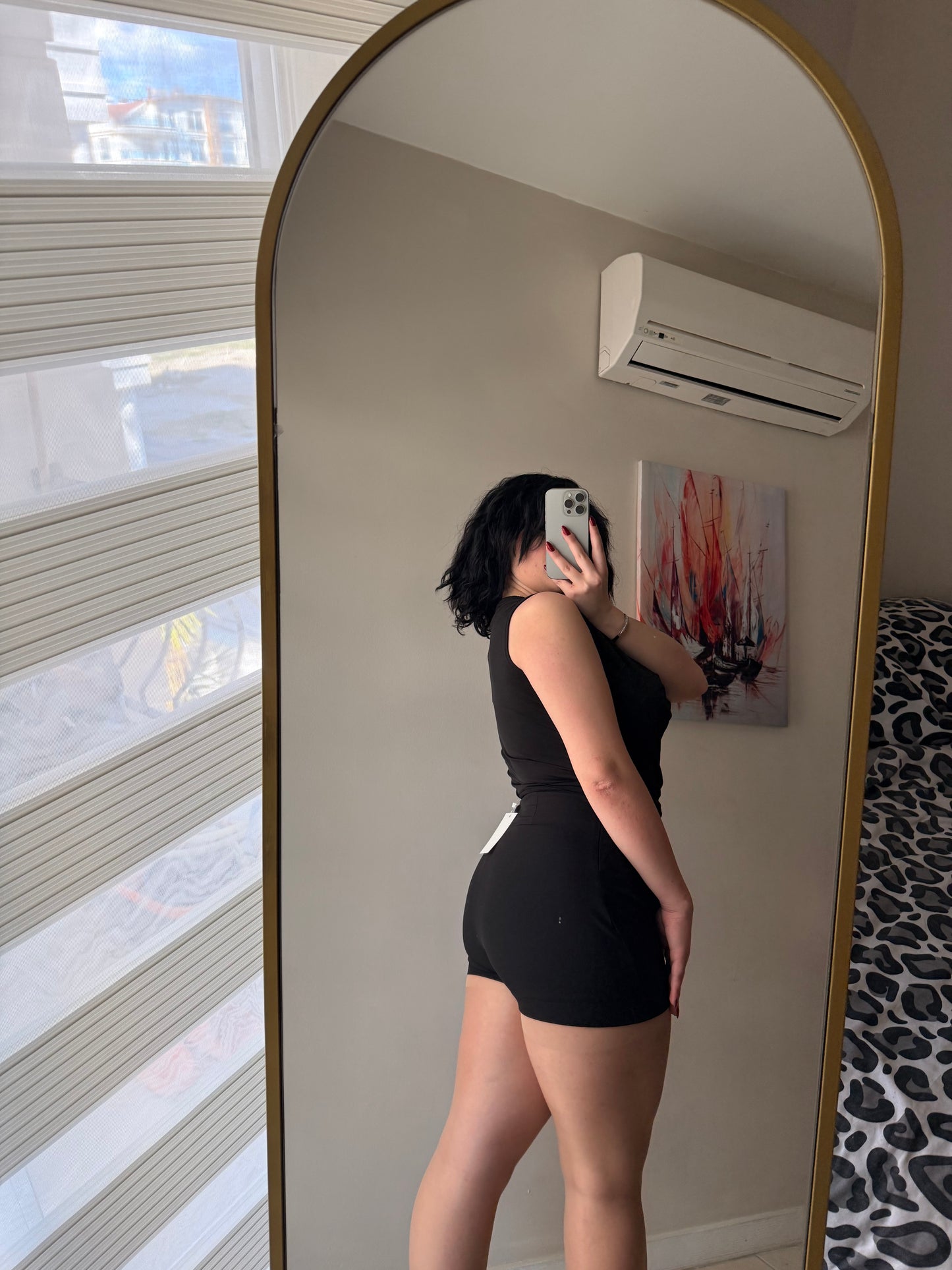 Siyah Degaje Yaka Likralı Sandy Kadın Bluz